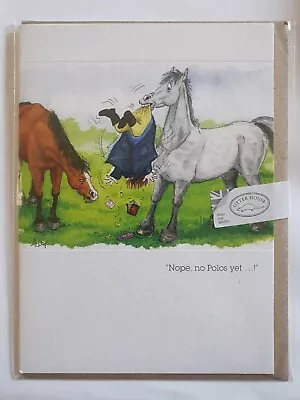  Nope..No Polos Yet  Greetings Card Birthday Funny Horse Alisons Animals • £2.65