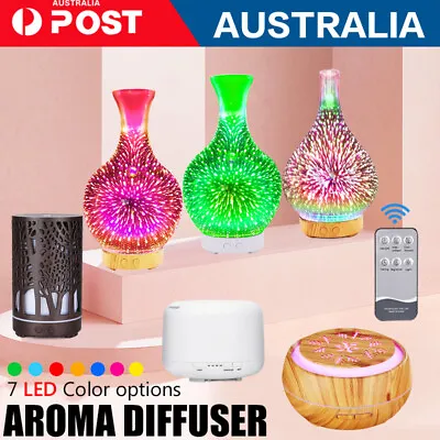 $30.99 • Buy Essential Oil Ultrasonic Aroma Aromatherapy LED Diffuser Air Humidifier Purifier