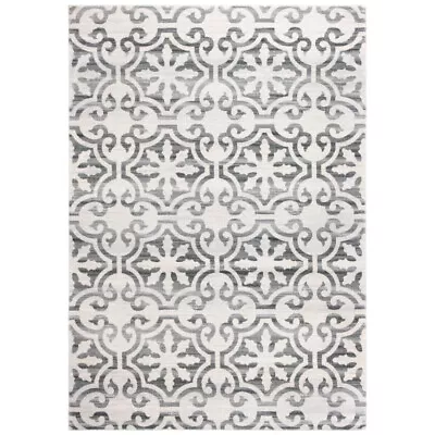 SAFAVIEH Martha Stewart Isabella MSR0956F Grey/Ivory Rug • $50.99