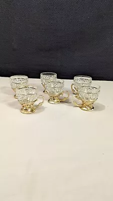 Vintage Diamond Cut Tea Coffee Glasses Home Decor Kitchen Decorations • $40