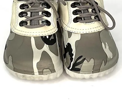 Camo Crocs With Leather Axle Duck Muck Boot Shoes Clogs Mens 4 Women’s 6 Lace Up • $39.96