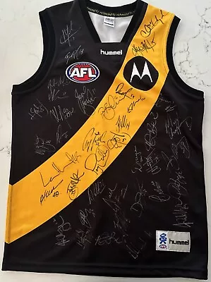 RICHMOND Signed Jumper AFL 2006 Hummel Home Motarola AFG Size L With C.O.A • $150