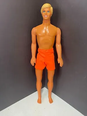 Vintage 1980's Ken Deep Tan With Orange Swim Trunks • $6