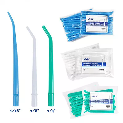 100PCS JMU Disposable Dental Surgical Aspirator Tip Suction Saliva Ejector Tube • $14.39