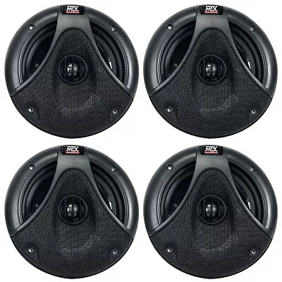 (4) MTX TM652WB-B 6.5  75w RMS! Marine Boat Speakers With Advanced Crossover • $74.95