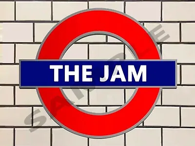 THE JAM  RETRO UNDERGROUND TUBE SIGN Metal Wall HOME BAR SIGN  • £5.04