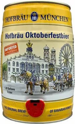 Hofbrau Munchen Oktoberfest Oktoberfestbier 5 Liter Keg 1.32G EMPTY • $20