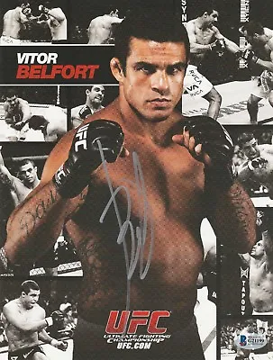 Vitor Belfort Signed Auto'd 8.5x11 Ufc Promo Photo Bas Beckett Coa 46 Pride Fc • $59.99