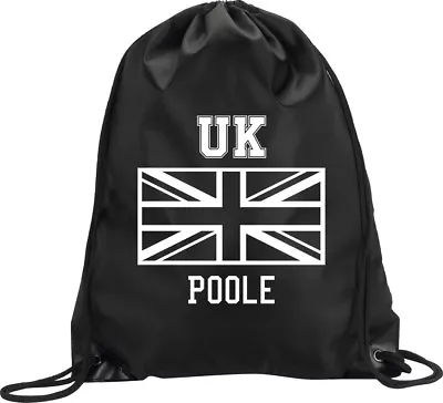 Backpack Bag Poole Uk United Kingdom Union Jack Gym Handbag Sport M1 • £7.50