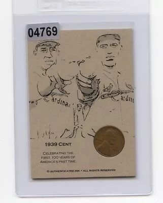 #A DIZZY & DAFFY DEAN 1939 Coin Collector Penny Baseball Card • $8.99