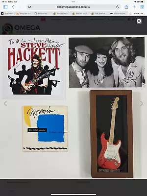 £150 • Buy Signed MIKE RUTHERFORD Items Steve Hackett GENESIS  Genuine Signatures
