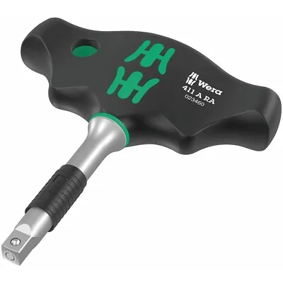 Wera 05023460001 T-Handle Socket Driver Adapter Ratchet 1/4  Drive • $54.94