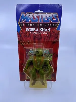 1983 MOTU KOBRA KHAN Masters Of The Universe He-man Vintage Rare  MOC MIB • $175