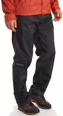 Mens Marmot PreCip Eco Pant Waterproof Trousers Black Size Large Breathable Over • £49.99