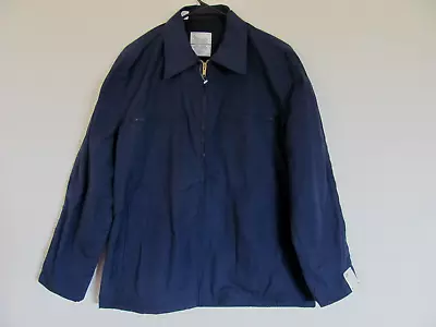 Vintage 1990's US Navy Military Utility Deck Jacket -Blue -Size Men's 42 R • $63.99