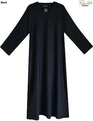 REGULAR FIT Plain Dubai Abaya/Burqa With Pocket Made By Soft & Good NIDA Fabrics • £16.99