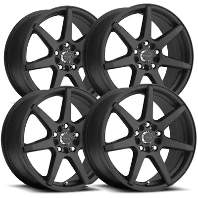 (4) Raceline 131B Evo 16x7 5x108/5x4.5  +20mm Satin Black Wheels Rims 16  Inch • $636