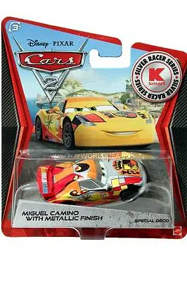 $8.99 • Buy 2012 Disney Cars 2 Metallic Finish Silver Racer Series Miguel Camino KMART