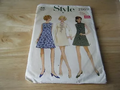 Vintage Sewing Pattern Ladies Dress 1960's Size 10 Style 2169 • £2.99