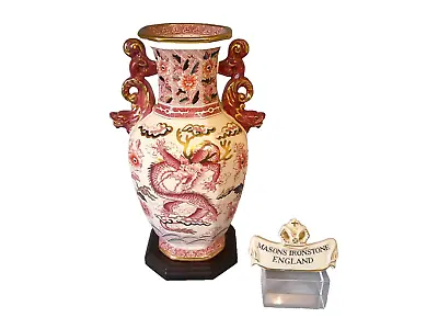 Masons Two Handled Imperial Dragon Pattern Vases 31 Cm Height CW • £85