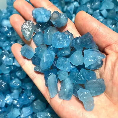 £1.19 • Buy 1pc Natural Aquamarine Raw Stones Rough Quartz Crystal Healing Mineral Specimen