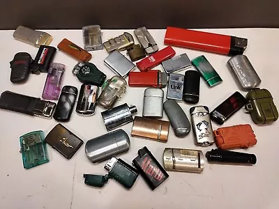 LOT OF 37 Novelty Collectable Butane Refillable Lighters Ronson Marlboro  • $9.99