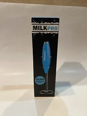 Milkpro PowerLix Milk Frother Handheld Battery Operate Electric Foam Maker Blue • $11.99