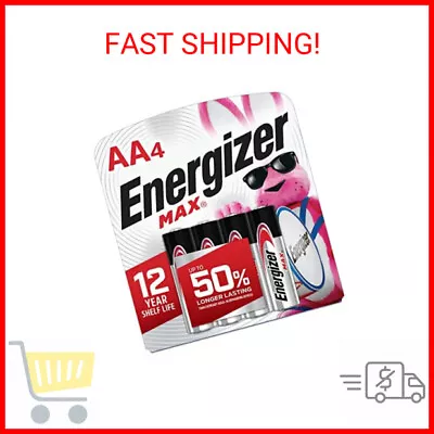 Energizer AA Batteries Max Double A Battery Alkaline 4 Count • $6