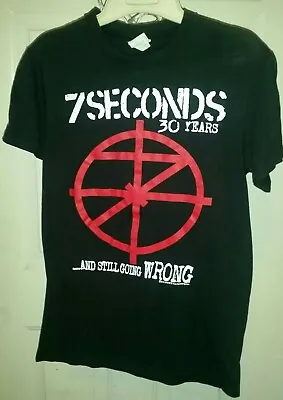 7 Seconds 30 Years Logo Tshirt 2012 Machete Black Unisex Small Pre-Owned  • $28