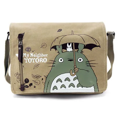 My Neighbor TOTORO Fashion Canvas Shoulder Messenger Bag School Bag Kid Gift UK • £22