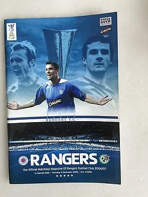 £2.99 • Buy Rangers V Maccabi Haifa 02.11.06. Match Programme  UEFA Cup