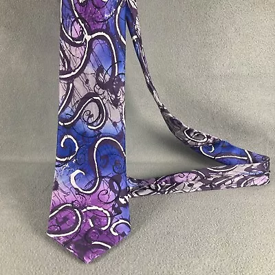 Jerry Garcia Mens Neck Tie Purple 62” Another Butterfly Collection Fifty-Eight • $18