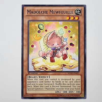 Madolche Mewfeuille - REDU-EN021 - 1st Ed NM - Return Of The Duelist - Yugioh  • $1.81
