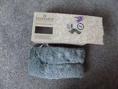 Warmies Luxury Lavender Scent Faux Fur Microwaveable Soothing Neck Wrap - Steel • £8