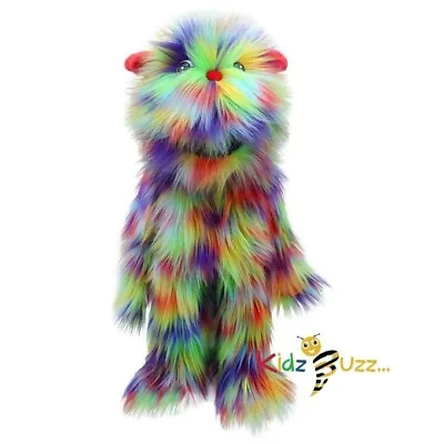 Monsters  Rainbow  Soft Puppet Toy For Kids Made From Bright Purple And Pink Fur • £31.01