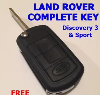 Complete Remote Key For Land Rover Discovery 3 Or Sport Flip Key Keyless Entry • $58