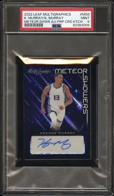 PSA 9 KEEGAN MURRAY #/25 Auto KRIS MURRAY Brother 2022 Leaf Multigraphics METEOR • $125