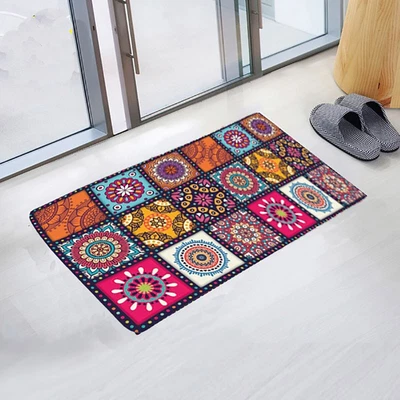 £10.49 • Buy Bohemian Non Slip Door Mats Hallway Runner Bedroom Rugs Kitchen Carpet Floor Mat