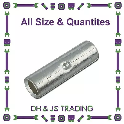 £1.49 • Buy Copper Tube Butt Connector Terminals All Sizes Battery Welding Cable Crimp Wire