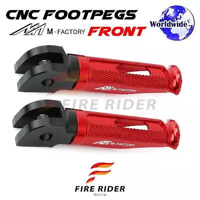 SHINOBI Front Foot Pegs Red For Suzuki Boulevard M109R 15 16 17 18 19 20 • $41.72