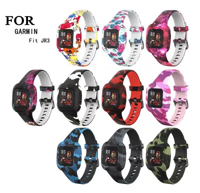 FOR Garmin Vivofit JR 3 JUNIOR 3 Replacement Wristband Printing Pattern Strap AU • $16.60