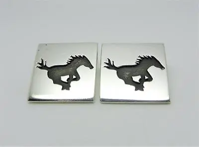 James Avery Retired Sterling Silver Mustang Running Horse Cufflinks - Lb-c1443 • $299