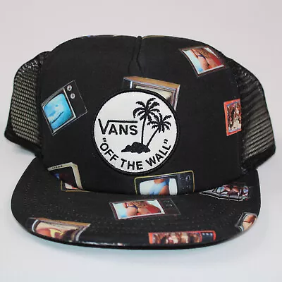 Vans Off The Wall Classic Patch Snapback Hat Adjustable Cap New With Tags Black • $20