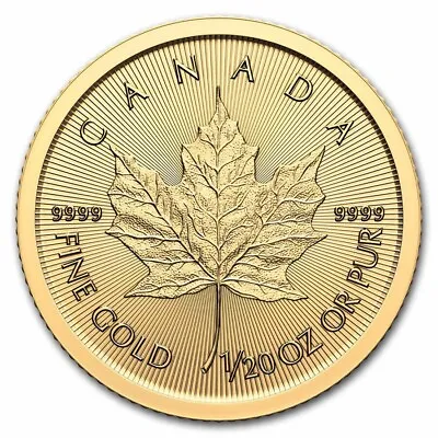 2024 Canada 1/20 Oz Gold Maple Leaf BU (Royalty Precious Metals) Fast Shipping! • $238.55