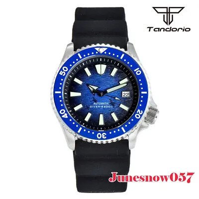 Tandorio 41mm Chapter Ring Auto NH35 Movement At 3.8 Crown 200M Diving Men Watch • £74.40