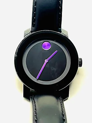 Movado Unisex Black/Purple Watch 3600165M • $235