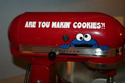 Cookie Monster ARE YOU MAKIN COOKIES Sticker For Mixers! • $8