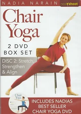 $19.95 • Buy Nadia Narain Chair Yoga Senior Citizen Older Adult Or Beginner Workout 2 Dvd Set