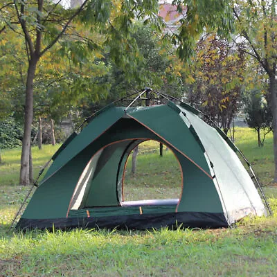 2-3 Man Automatic Instant Layer Pop Up Camping Tent Waterproof Outdoor Hiking • $97.75