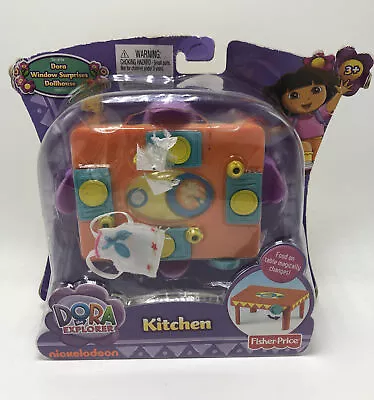 NIB FISHER PRICE Dora The Explorer Nickelodeon Dollhouse Kitchen Play Set • $18.95